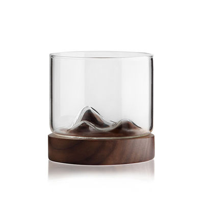 3D scultura Black Walnut Beech Wooden Cup Mat Coaster per design creativo in stile moderno