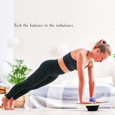 Tabella di bilanciamento in legno oscillante eco-compatibile per l'allenamento versatile dell'equilibrio e la decorazione domestica