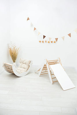 Imballaggio postale Y Sala giochi Gym Climber Legno naturale Arco di arrampicata per bambini giocattolo di apprendimento