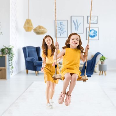 Logo personalizzato Swing set per bambini per adulti Bambini Sedile d'altalena in legno