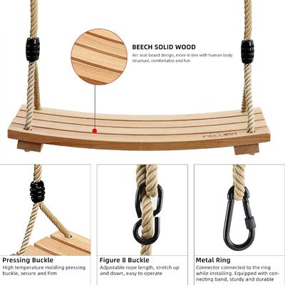 Logo personalizzato Swing set per bambini per adulti Bambini Sedile d'altalena in legno