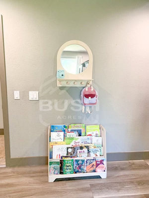 Mensola Montessori Specchio bambino per bambini Ingresso e cura del corpo in bagno di casa hotel