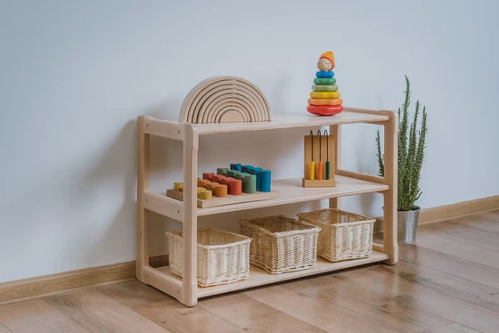 Bambini che imparano giocattoli Bambini Montessori ecologici Lavatorio con specchio e lavanderia extra