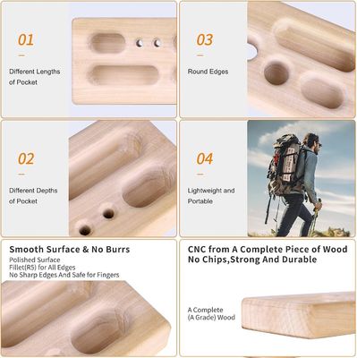 Hangboard portatile per l'allenamento di arrampicata all'interno e all'esterno