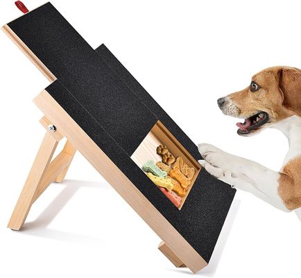 Pad di raschiatura per cani in legno verniciato con coperchio rimovibile e scatola per tagliare le unghie