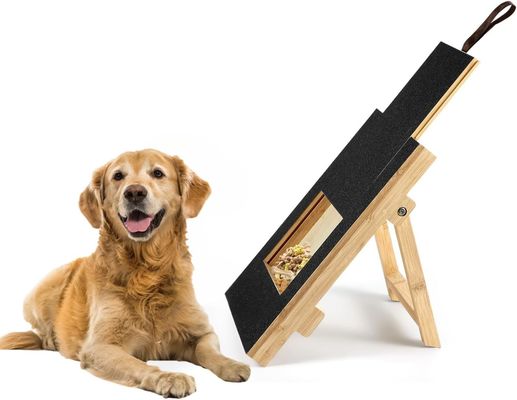 Pad per la cura delle unghie per cani in legno per uso domestico con scatola per snack