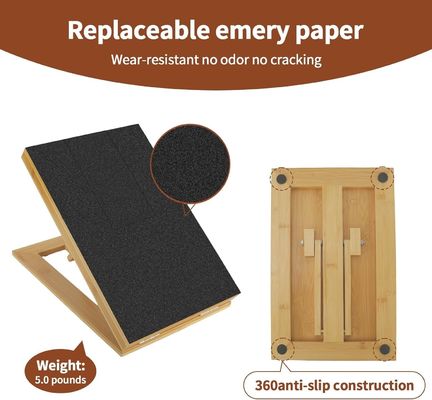 Scratch Pad per cani e gatti con copertura rimovibile e file da chiodo regolabile in diversa angolazione