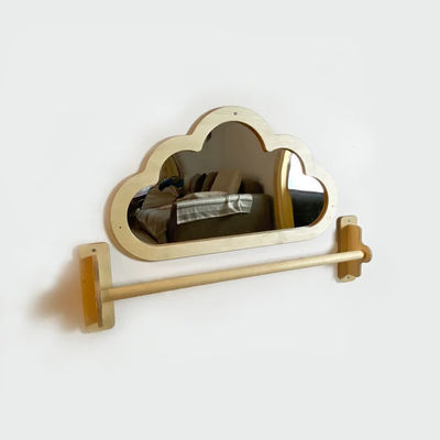 Pavimento per bambini Specchio acrilico incrollabile con barra di legno sensoriale regalo di Natale