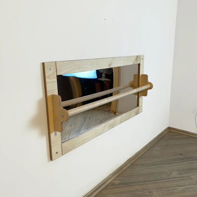 Pavimento per bambini Specchio acrilico incrollabile con barra di legno sensoriale regalo di Natale