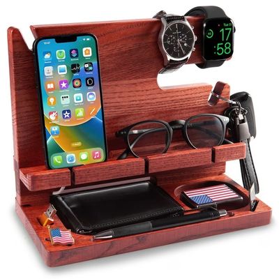 Porta telefono in legno leggero personalizzato con logo competitivo e personalizzato accettabile