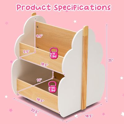 Libreria per bambini Reggio di libri in legno per bambini