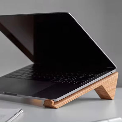 Logo personalizzato Logo accettabile Verniciato Legno Laptop Stand per scrivania