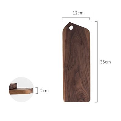 Logo personalizzato accettato Stile nordico fatto a mano tabella di pane di noce nera