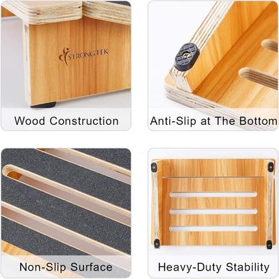 Scaffale ergonomica in legno per il supporto alla postura sotto la scrivania nelle sedie domestiche e di ufficio