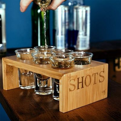 Tavolo di vetro in legno stampato con vetro di seta per il servizio VIP Legno d'acero