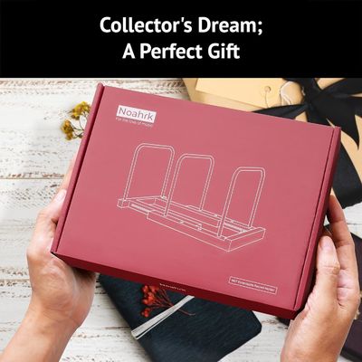 Organizzatore di dischi in vinile estensibile in legno