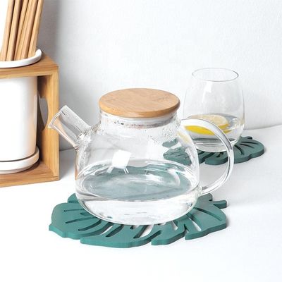 Disegno di moda irregolare Legno ambientale MDF Coppe di coppe Verde Leaf Cactus Coppa Mat Decorazione Mat