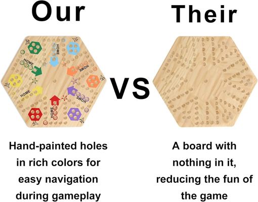 Grande quantità di marmi a doppio lato di quercia massello di legno con logo personalizzato