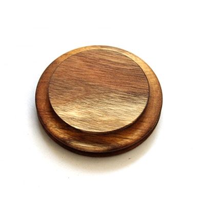 Capo di sigillo in legno di acacia di qualità alimentare per baratto di vetro ad alto borosilicato Certificato FSC
