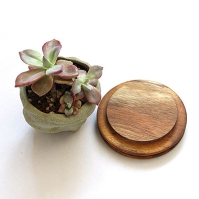 Capo di sigillo in legno di acacia di qualità alimentare per baratto di vetro ad alto borosilicato Certificato FSC