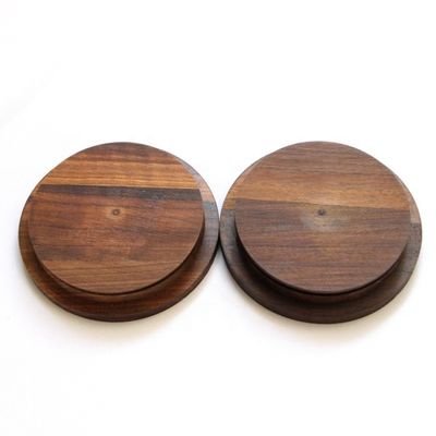 Ordine su misura Acceptato Cucina Caramelle Spezie Barattolo di vetro con coperchio di noce nera non versamento