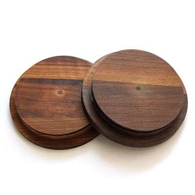 Ordine su misura Acceptato Cucina Caramelle Spezie Barattolo di vetro con coperchio di noce nera non versamento