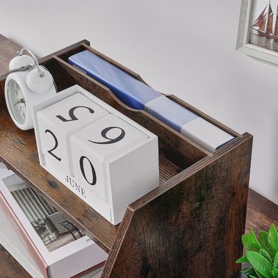 Mensole regolabili Mensole organizzatore di file in legno per risparmiare spazio e organizzare