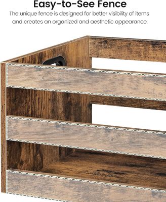 Organizzatore di archiviazione di dischi in vinile per il soggiorno con archiviazione di file in legno vintage in grande quantità