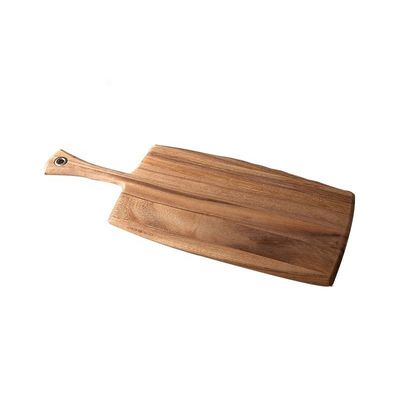 Tavola per tagliare l'olivo di legno per il taglio portatile del pane e del formaggio 8 x 20,5 x 0,5 pollici