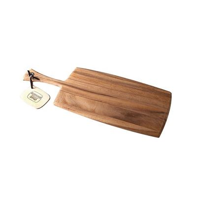 Tavola per tagliare l'olivo di legno per il taglio portatile del pane e del formaggio 8 x 20,5 x 0,5 pollici