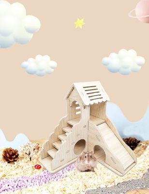 Scala da arrampicata e scivolo Casetta di legno per altri piccoli animali