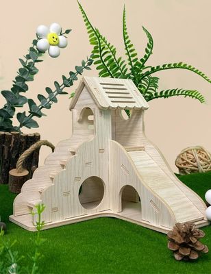 Scala da arrampicata e scivolo Casetta di legno per altri piccoli animali