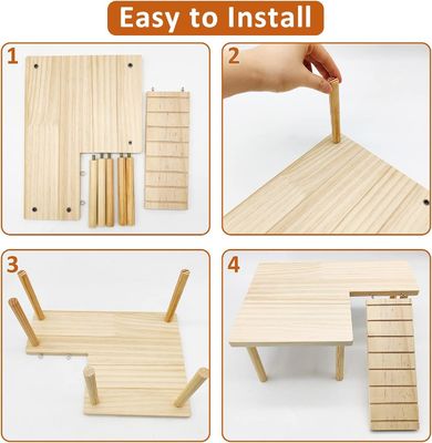 Piattaforma in piedi per criceti Esercizio di giocattoli accessori gabbia con tipo di chiusura push-up