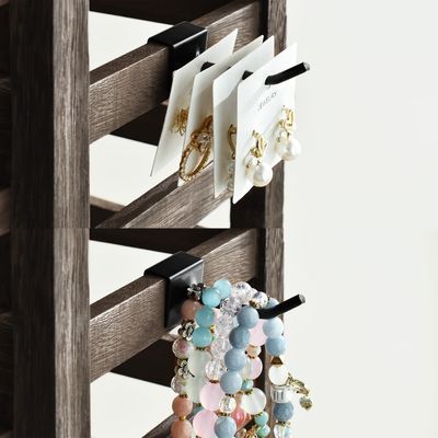 Agganci metallici rimovibili Reggiseno di gioielli in legno per cartelloni per orecchini