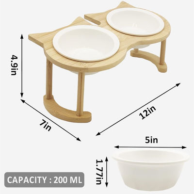 Sosta regolabile in legno per cucchiaie per animali domestici per non applicabile fonte di alimentazione e alimentatori per animali
