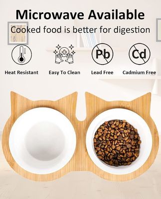 Sosta regolabile in legno per cucchiaie per animali domestici per non applicabile fonte di alimentazione e alimentatori per animali