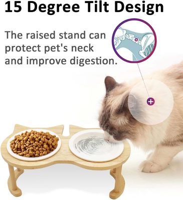 Sosta regolabile in legno per cucchiaie per animali domestici per non applicabile fonte di alimentazione e alimentatori per animali