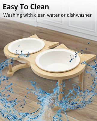 Sosta regolabile in legno per cucchiaie per animali domestici per non applicabile fonte di alimentazione e alimentatori per animali