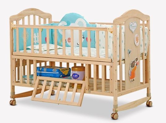 Cadeau Artigianato Industrial Legno Massello Culla Bambini Cabrioletto Bambino Letto Dormente Swing Rocking