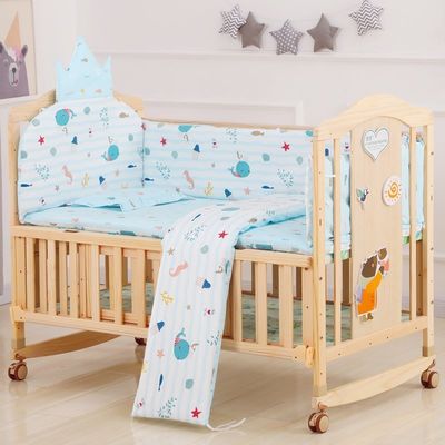 Cadeau Artigianato Industrial Legno Massello Culla Bambini Cabrioletto Bambino Letto Dormente Swing Rocking