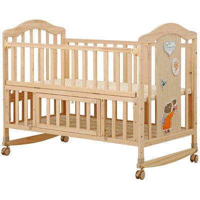 Cadeau Artigianato Industrial Legno Massello Culla Bambini Cabrioletto Bambino Letto Dormente Swing Rocking