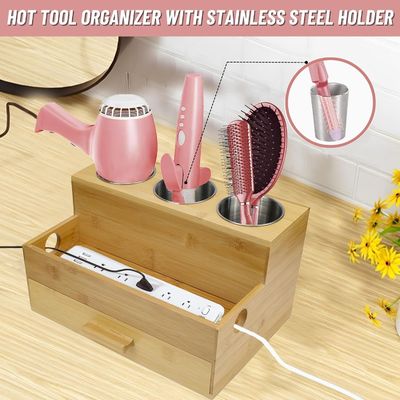 Massimizza lo spazio del tuo bancone con questo organizzatore di prodotti acrilici per la pettinatura in bagno