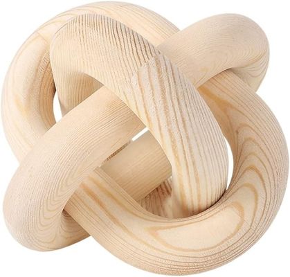 Moderno stile Custom Natural Wood Chain Link Decorative Wall Decoration Chain per tè / caffè / caramelle