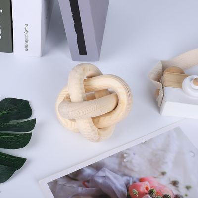 Moderno stile Custom Natural Wood Chain Link Decorative Wall Decoration Chain per tè / caffè / caramelle