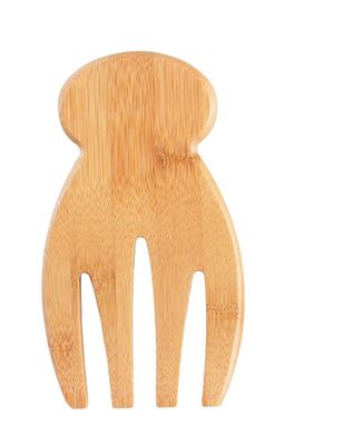 Set di 2 mani per l'insalata in legno di bambù Perfetto per lanciare e servire pasta per l'insalata e altro