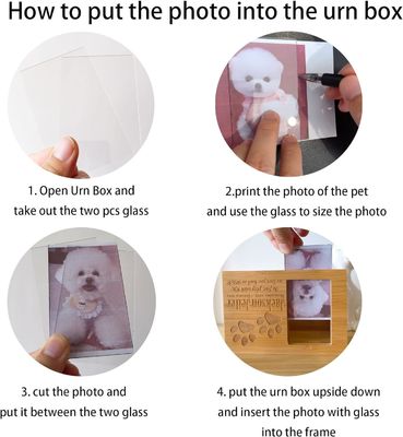 Urne di ricordo in legno per animali domestici ceneri per cani ceneri per animali piccoli ceneri personalizzati