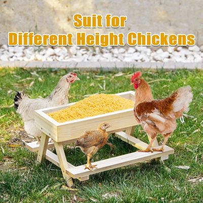 Tavolo di pollo artigianale Tavolo da picnic in legno per piatti da compagnia