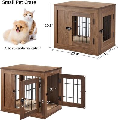 Mobili in legno Cage per cani Moderno Decorativo Custom Pet House Tavolo da notte
