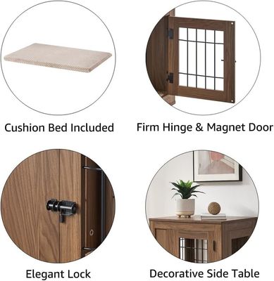 Mobili in legno Cage per cani Moderno Decorativo Custom Pet House Tavolo da notte