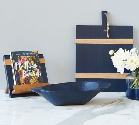 Portalibri di legno di legno recuperato artigianale Legno di pino e legno di rovere per l'organizzazione della cucina